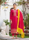 Aditi Vol 3 By Rangoon Viscose Jacquard Readymade Suits Exporters In India